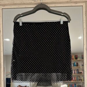 Sincerely Jules Black Mini Skirt with rhinestones